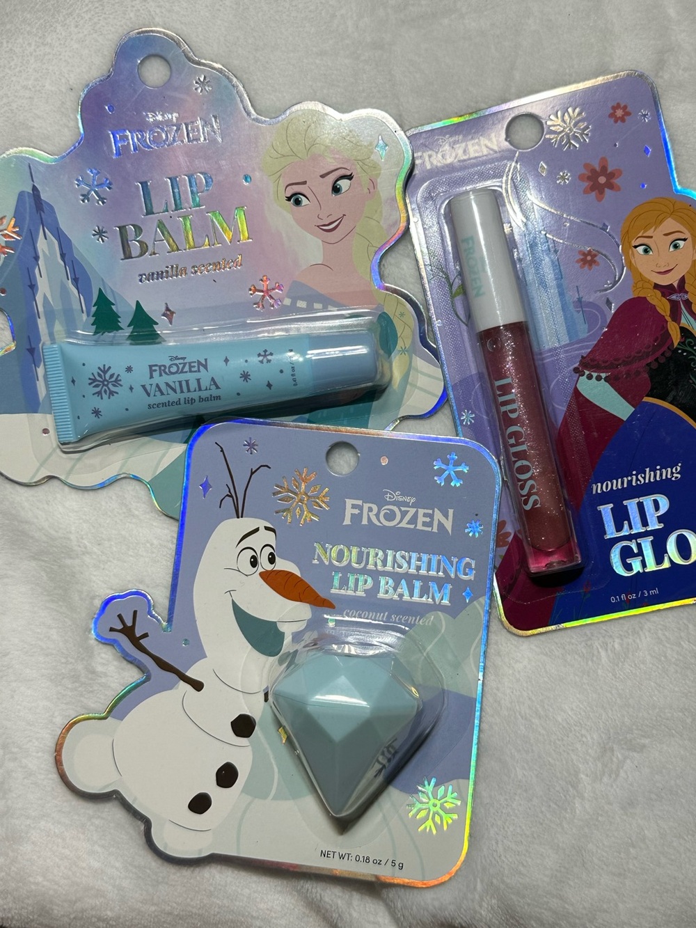 ❄️ Disney Frozen Lip Balm & Gloss 3-Piece Gift Set ❄️